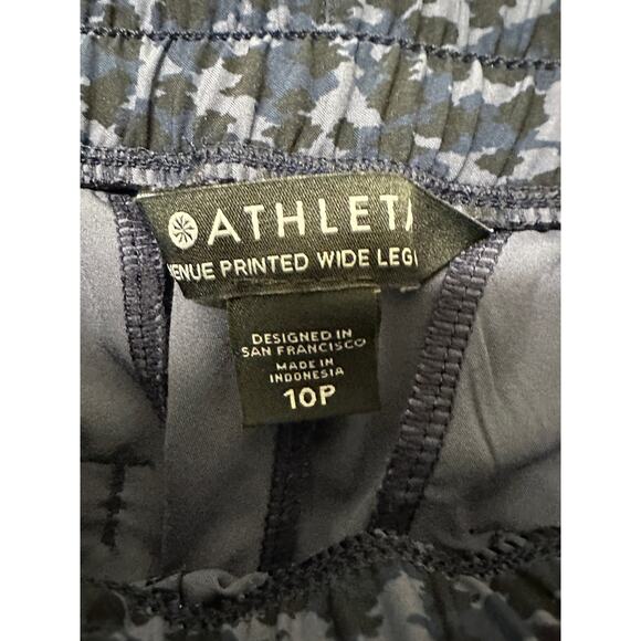 Athleta Avenue Printed Wide Leg Crop Pant Size 10P - Picture 5 of 9